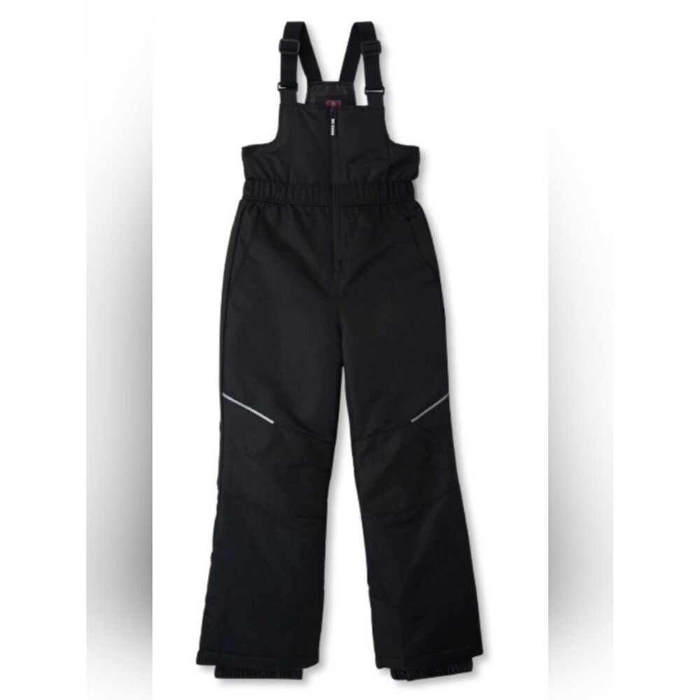Swiss Tech Kids Black Snow Bib Overalls New Size XL 14-16